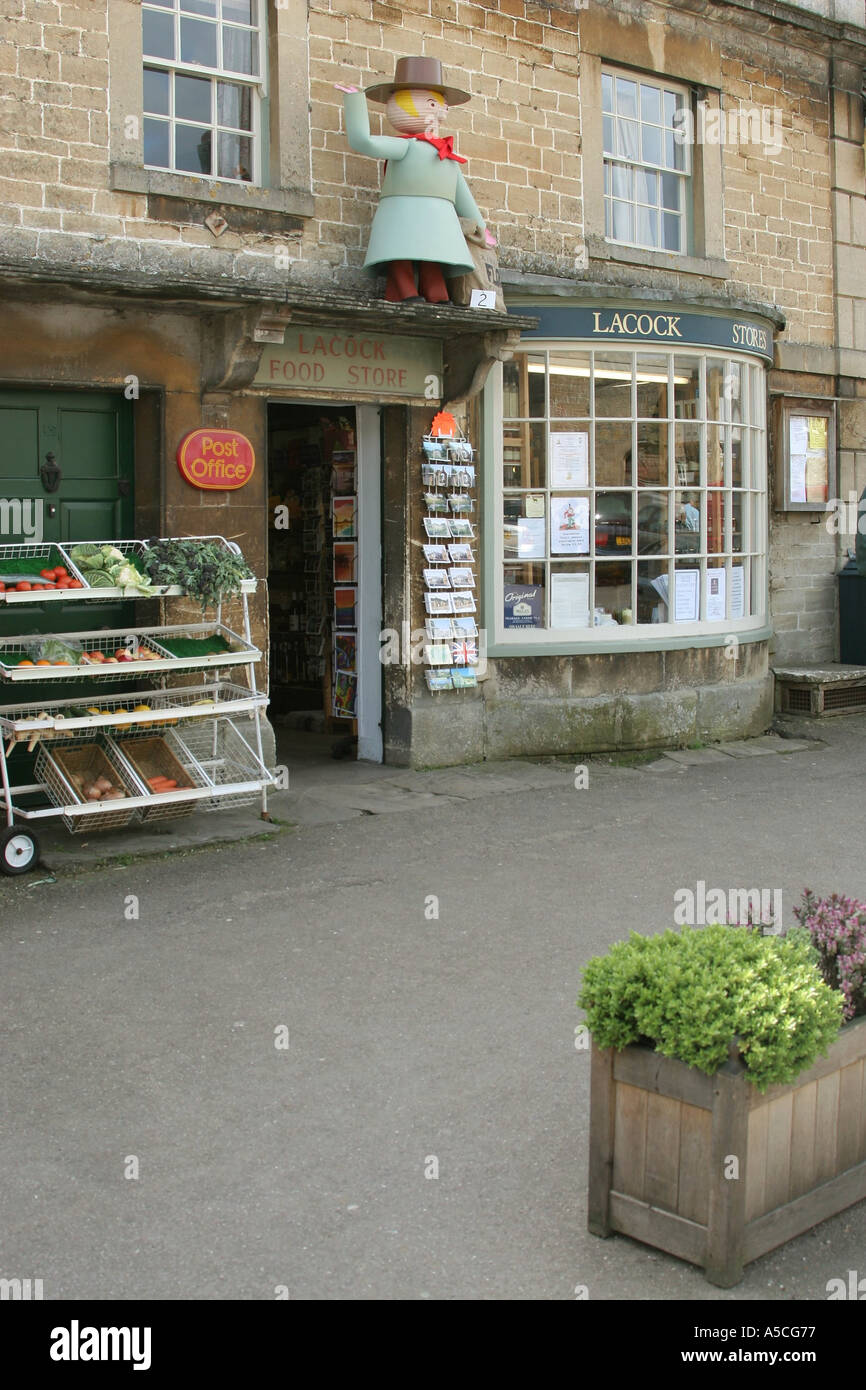Postamt in Lacock in der Nähe von Chippenham Wiltshire England GB UK 2005 Stockfoto