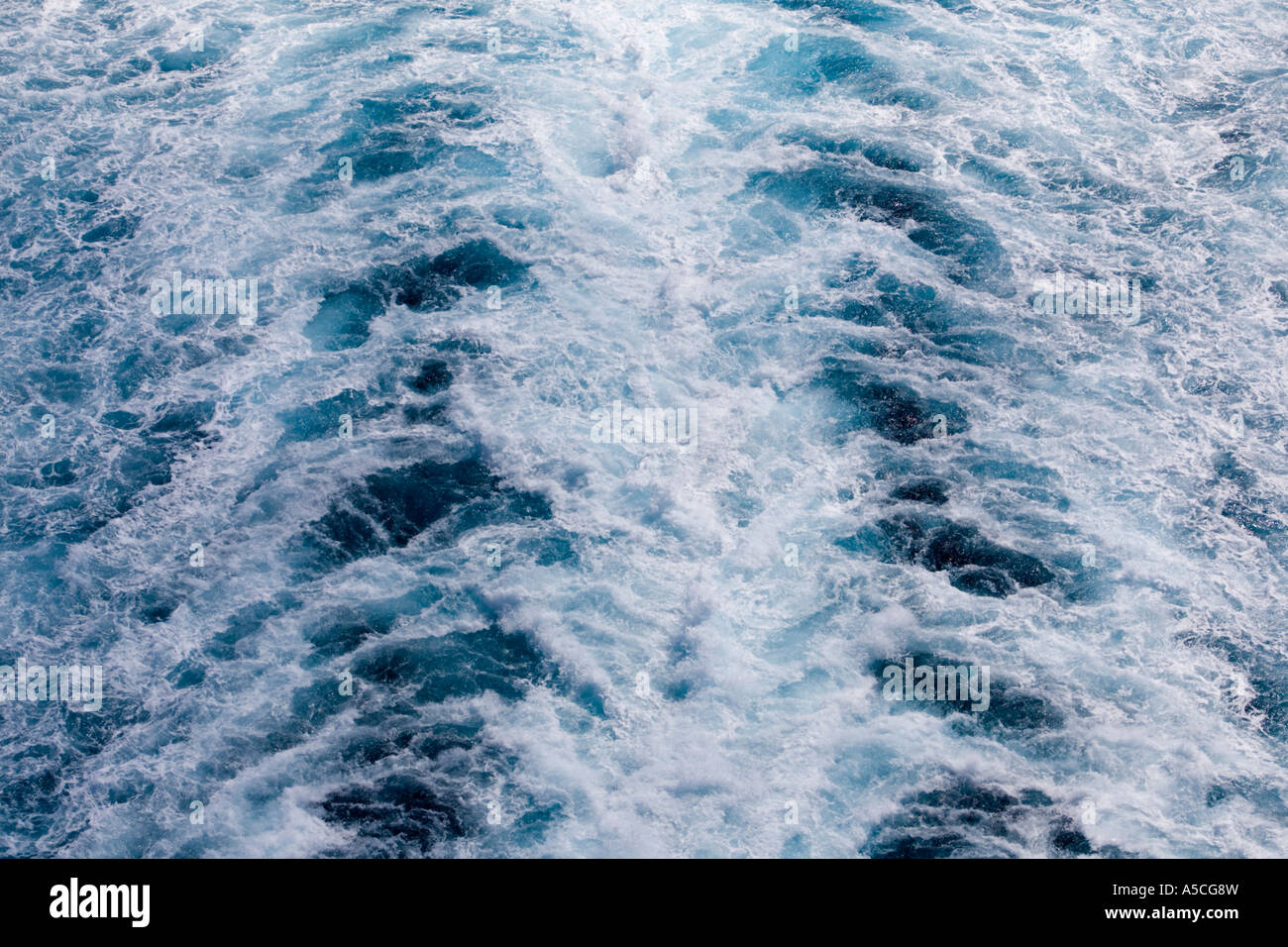 Schiff Prop Gefolge Kreuzfahrtschiff karibischen Meer Stockfoto