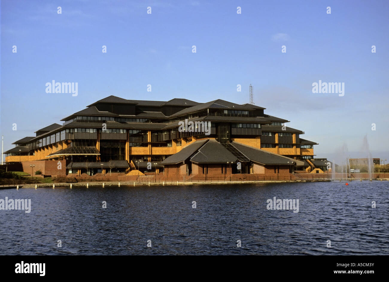 Atlantic Wharf Cardiff City Ratsgebäude Cardiff Bay Cardiff Wales UK Stockfoto