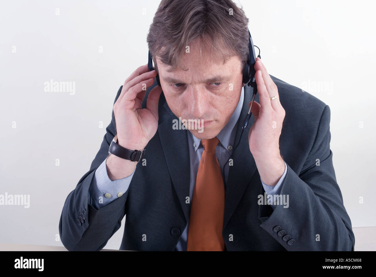 Call Center Agent Stockfoto