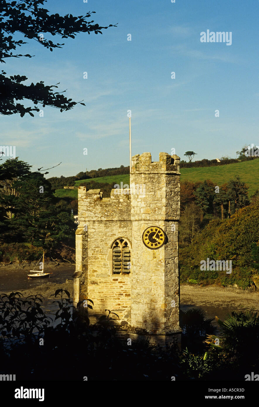 England St. Just in Roseland Kirche Stockfoto