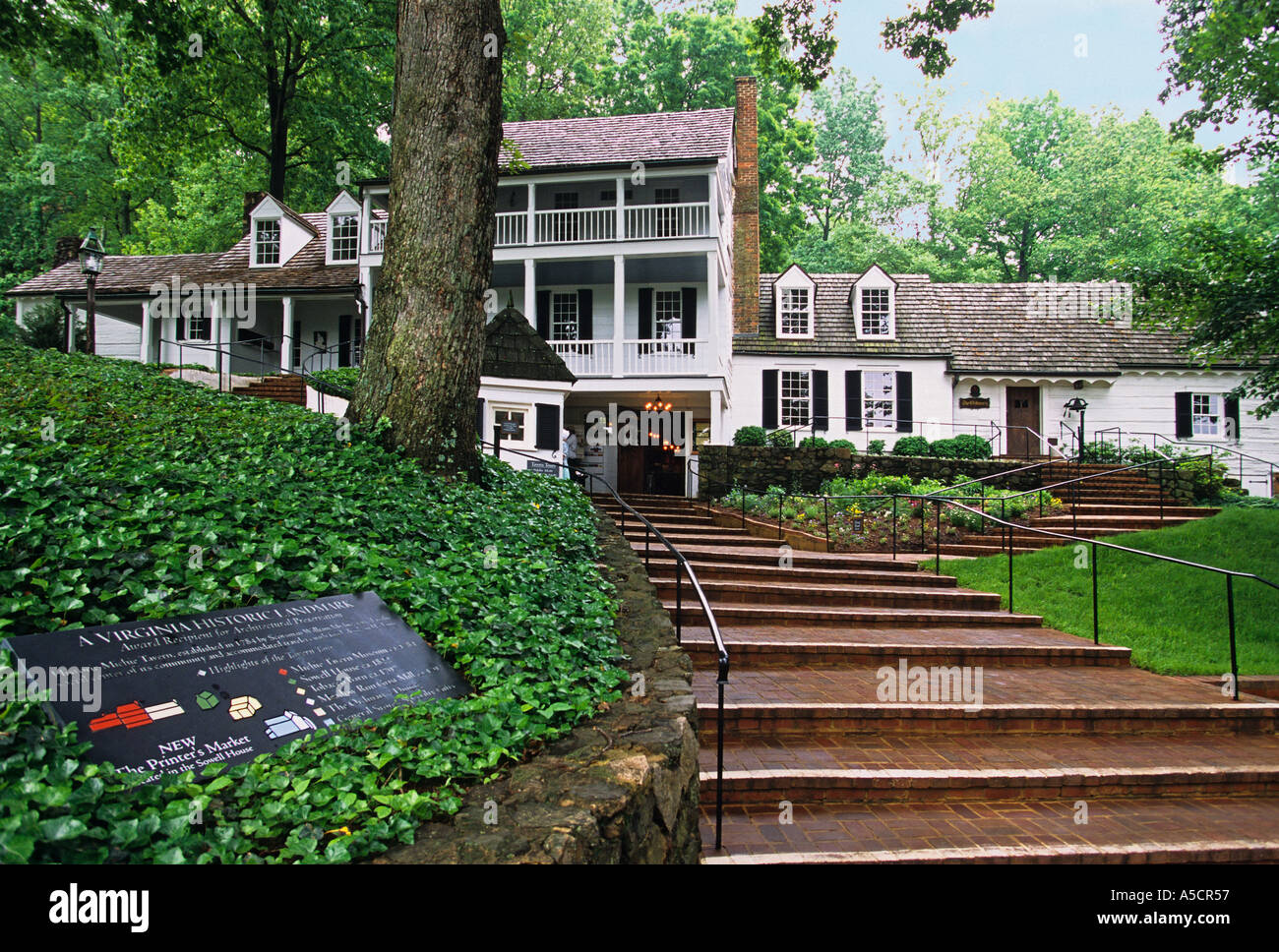 Virginia historische Michie Taverne gegründet 1784 in der Nähe von Monticello Stockfoto