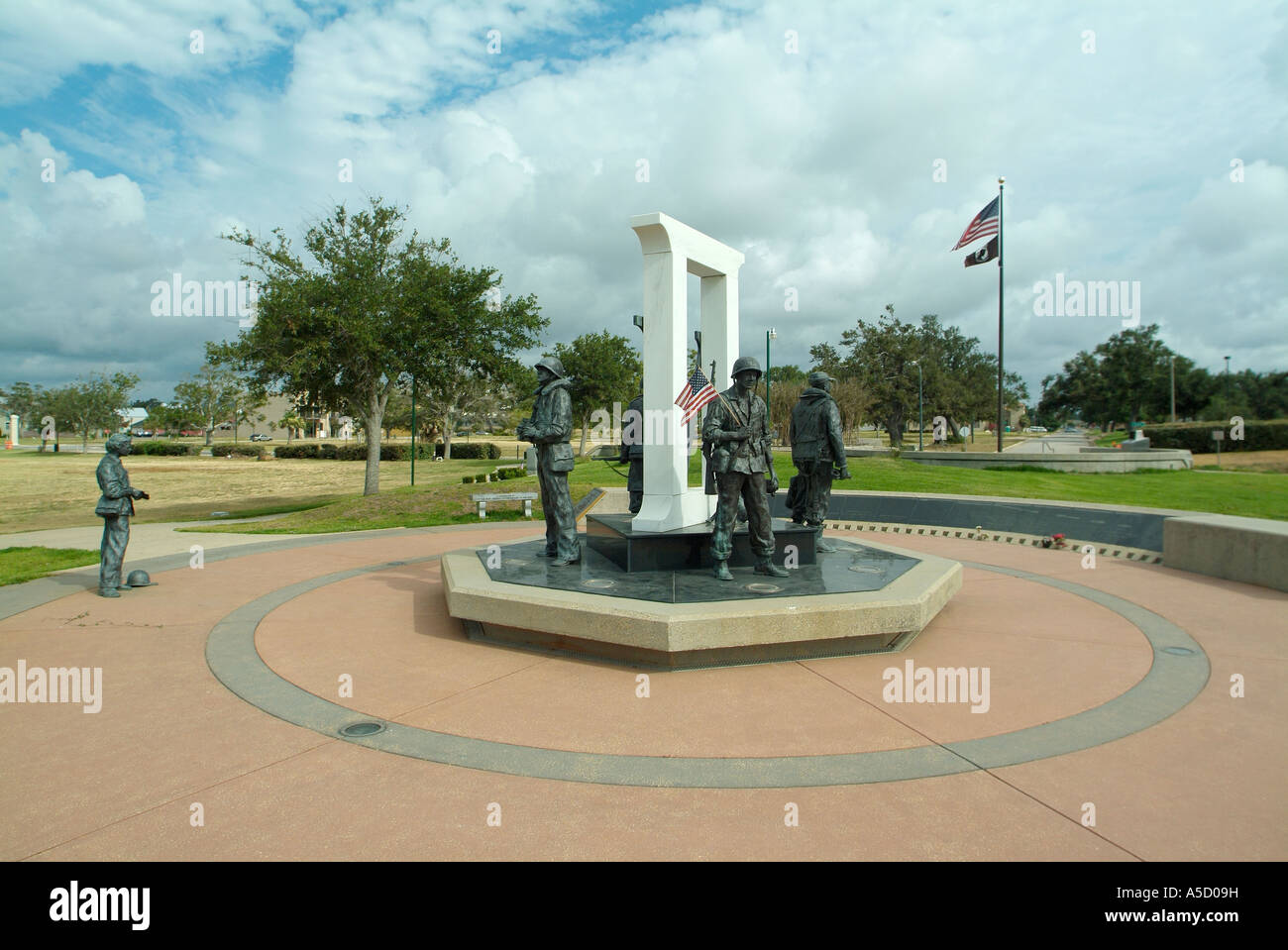 Second World War Memorial in Pensacola, Florida Golf von Mexiko Stockfoto