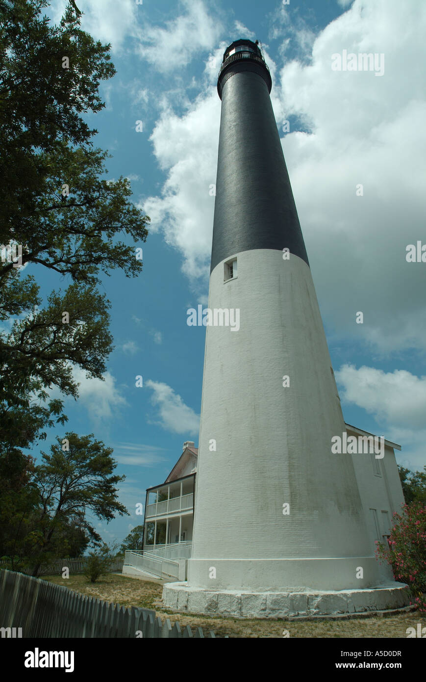 Leuchtturm von Pensacola, Florida Golf von Mexiko Stockfoto