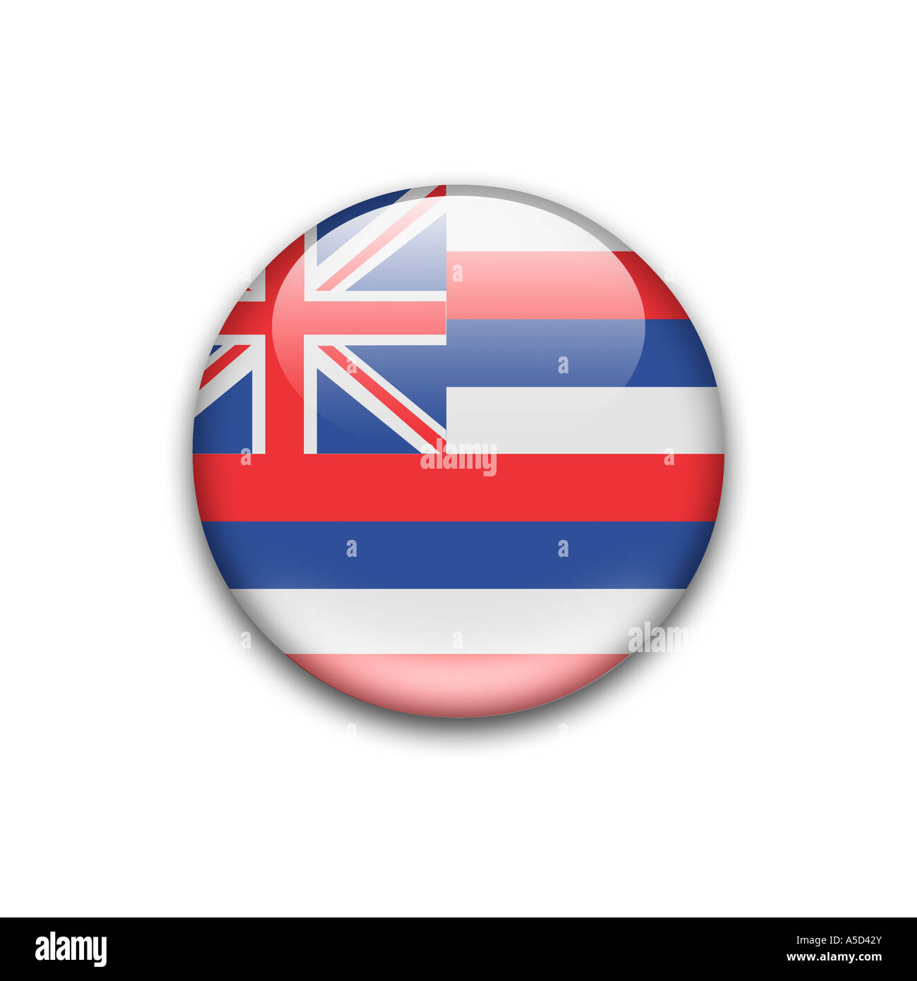Hawaii State Flag USA USA Stockfoto