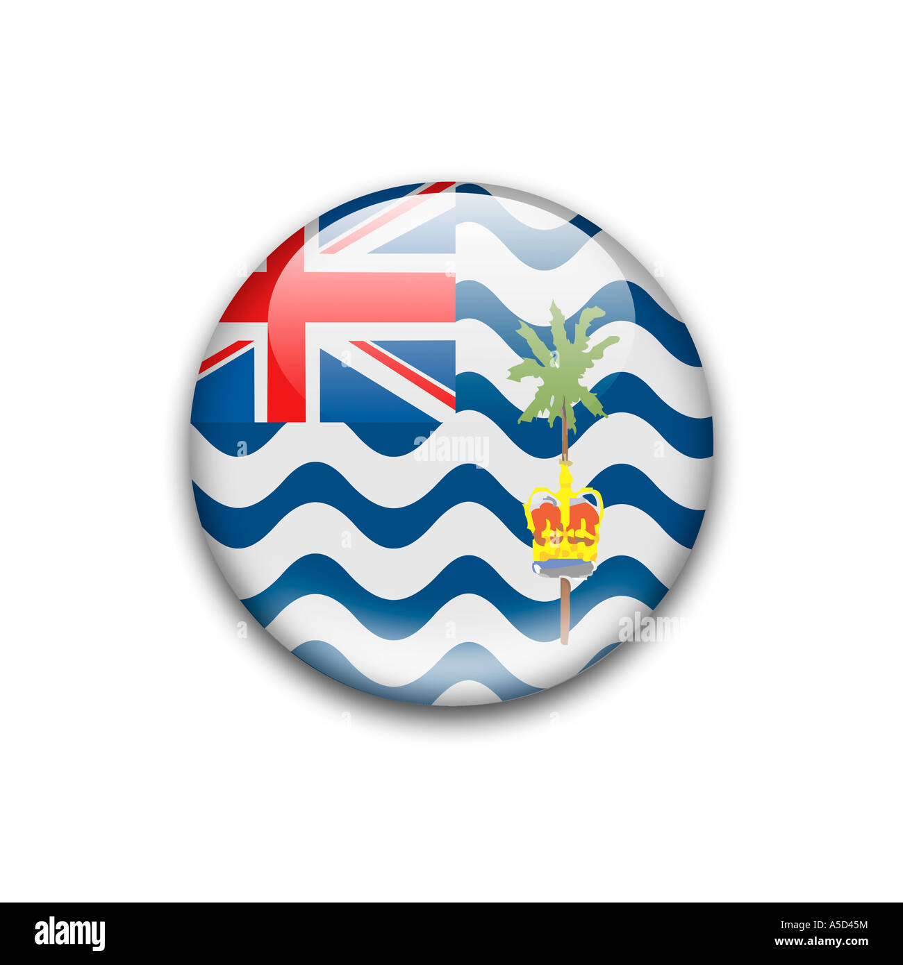 Flagge Britisch Territorium im Indischen Ozean Stockfoto