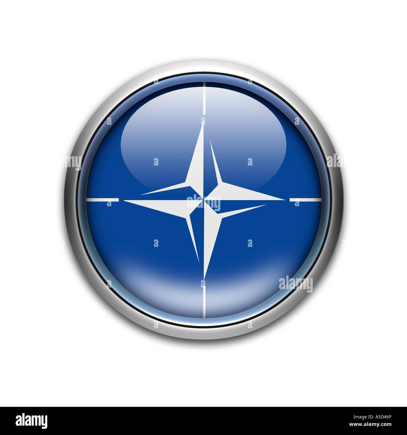 Flagge der Nato Stockfoto