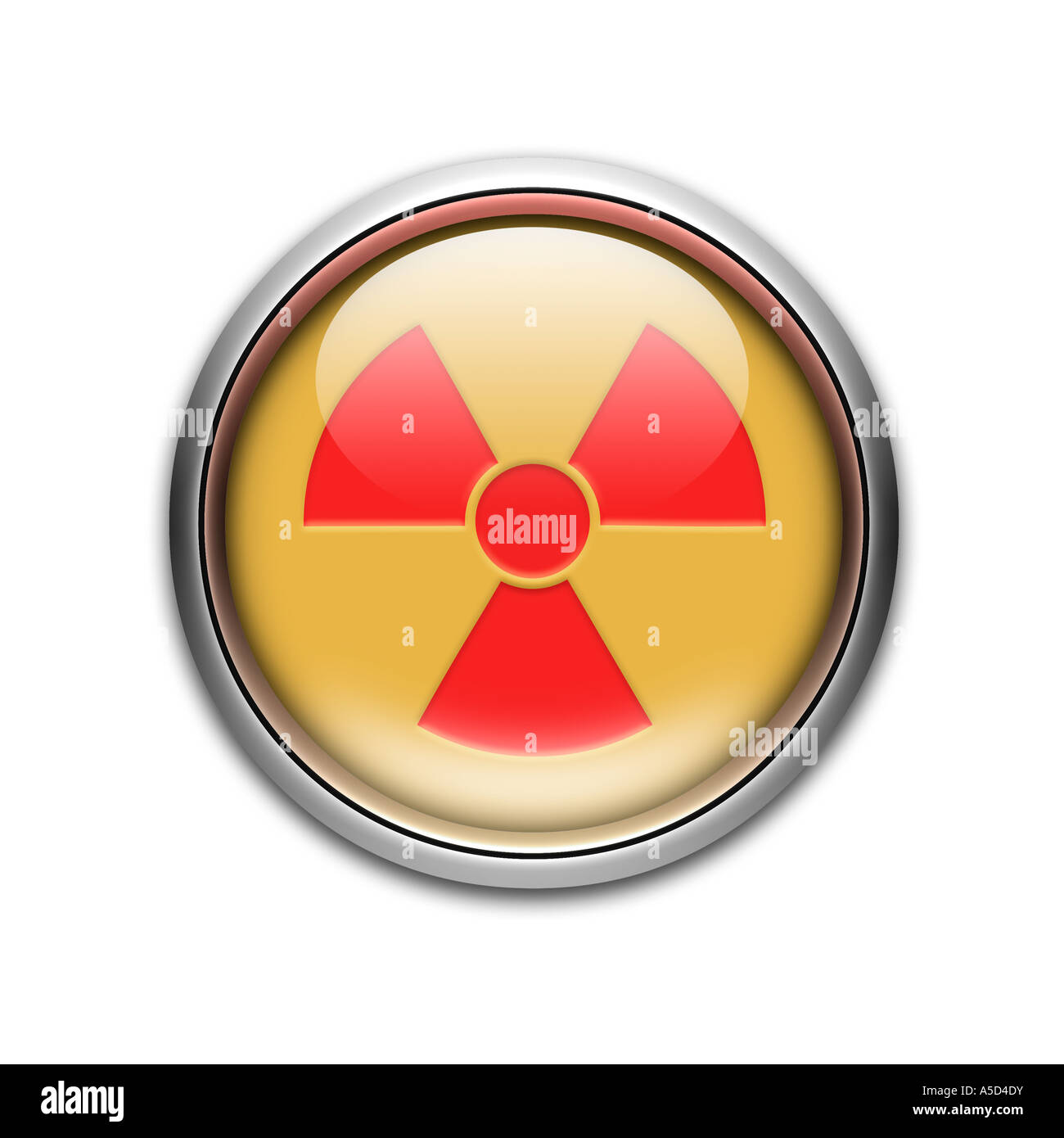 Radioaktivität Symbol Stockfoto