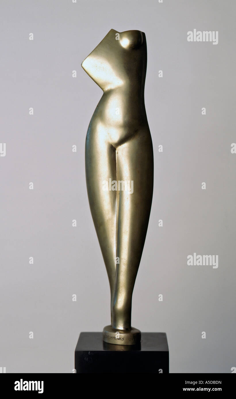 Skulptur von ukrainischen kubistische Bildhauer Alexander Archipenko Stockfoto