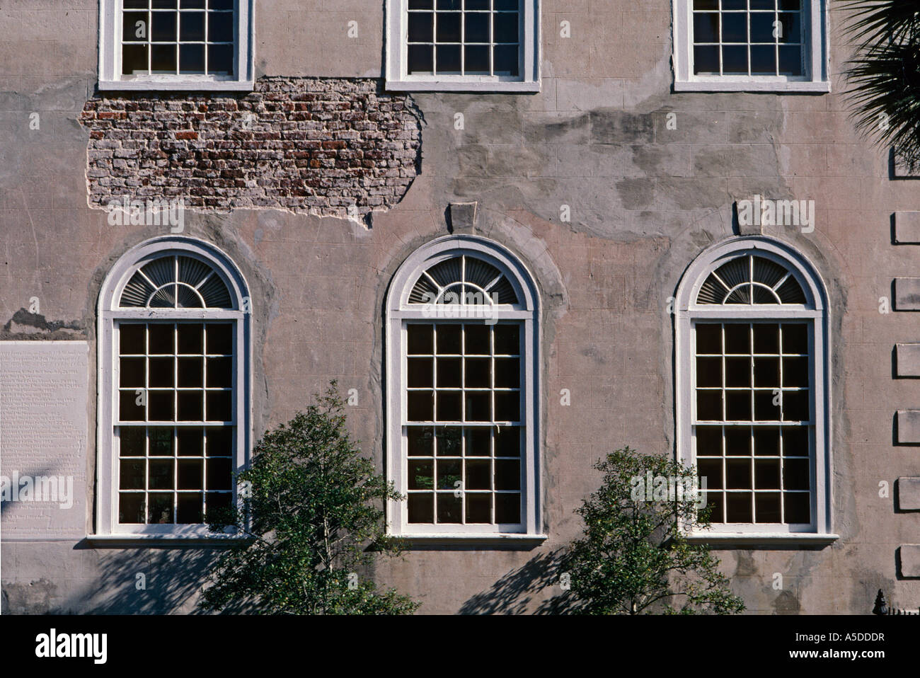 Detail der Pfarrkirche von St. Helena in Beaufort, South Carolina USA Stockfoto