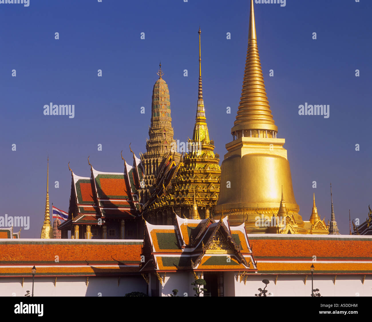 Thailand Bangkok Grand Palace Komplex Wat Phra Kaeo Stockfoto