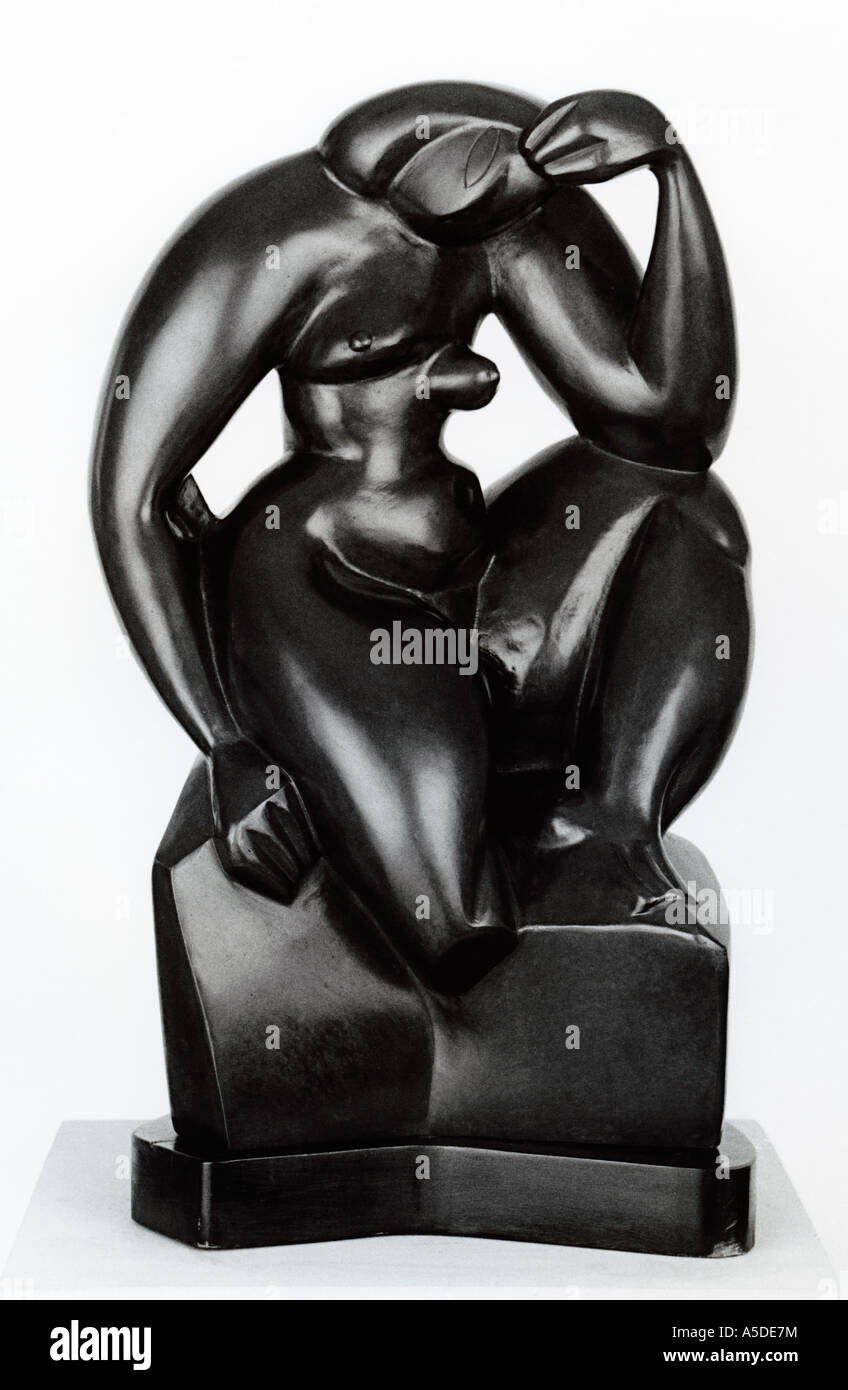 Skulptur von ukrainischen kubistische Bildhauer Alexander Archipenko Stockfoto