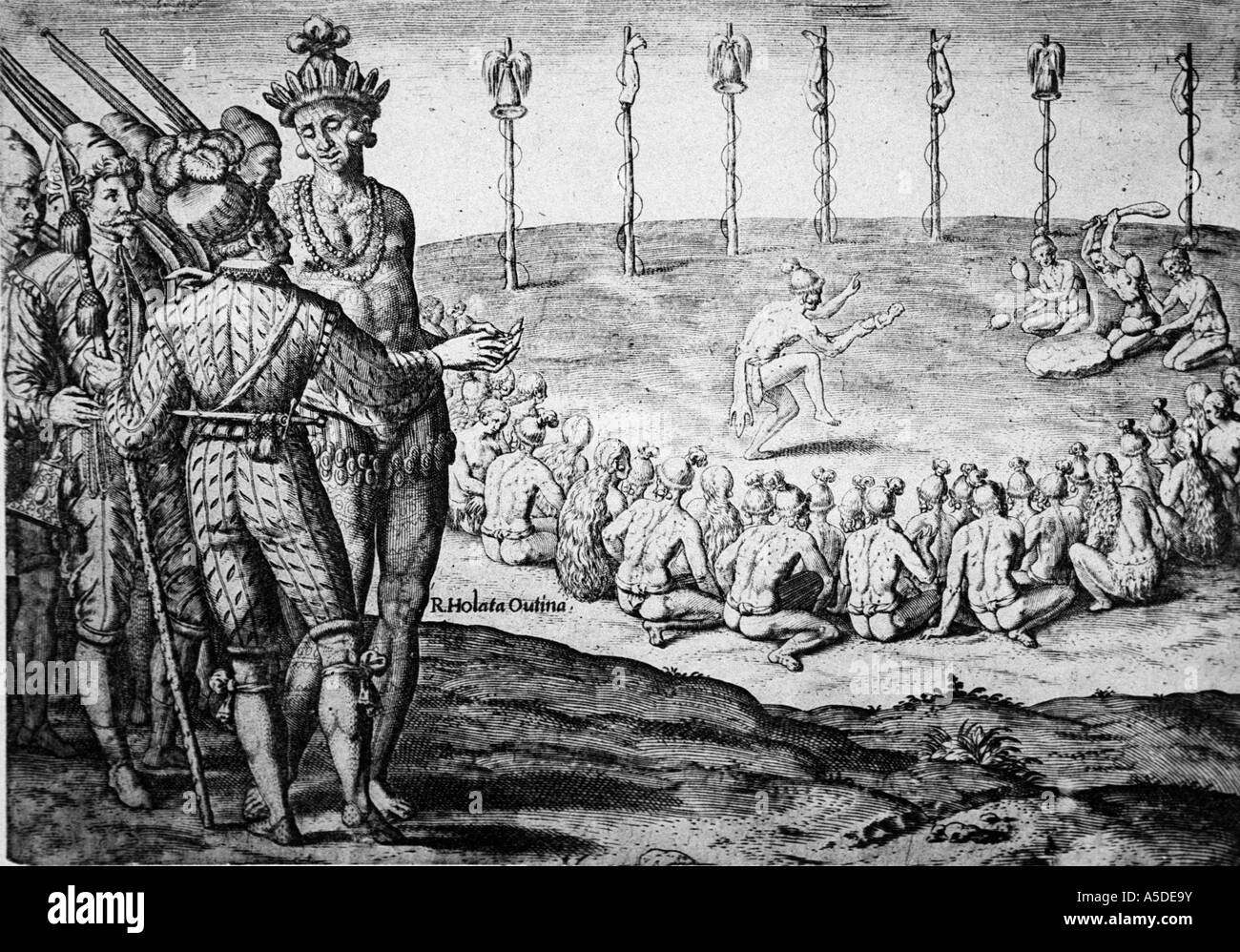 Historischen Gravur Stockfoto