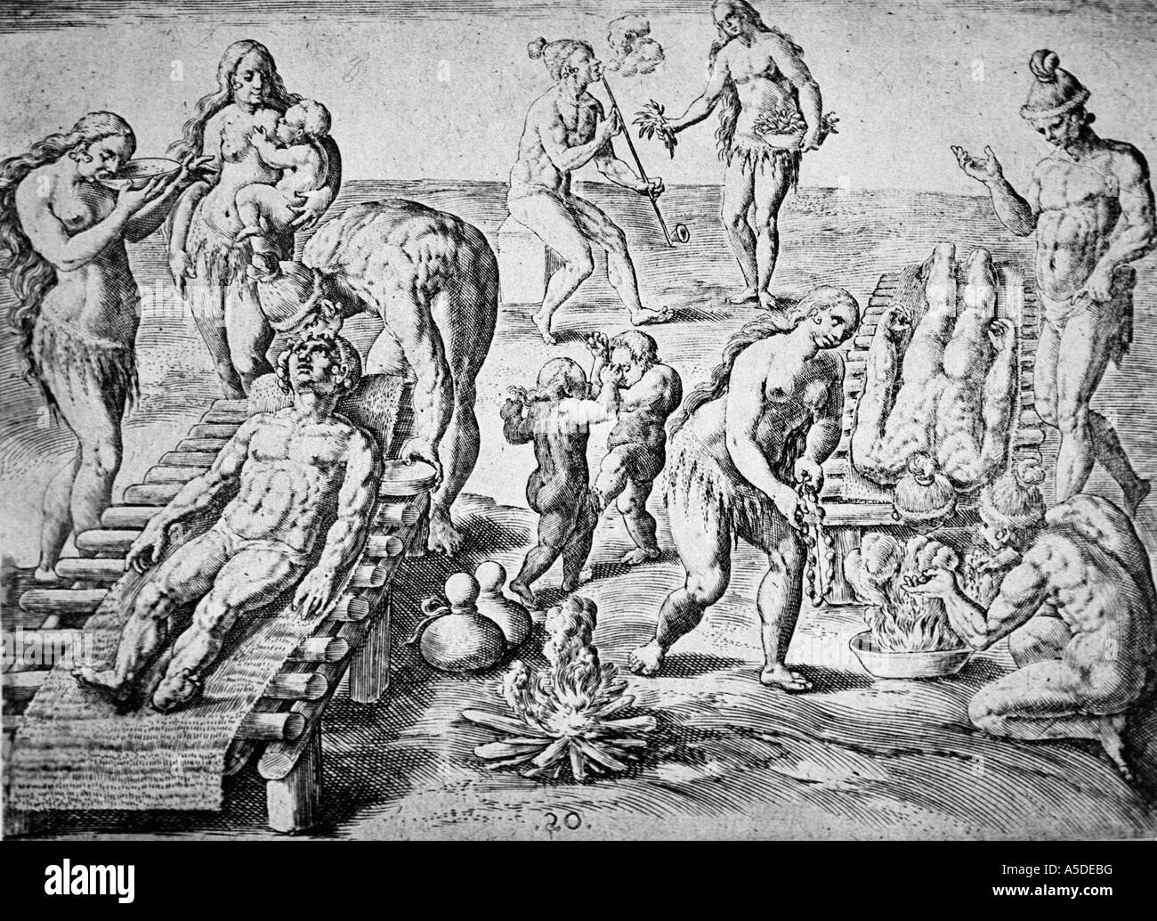 Historischen Gravur Stockfoto