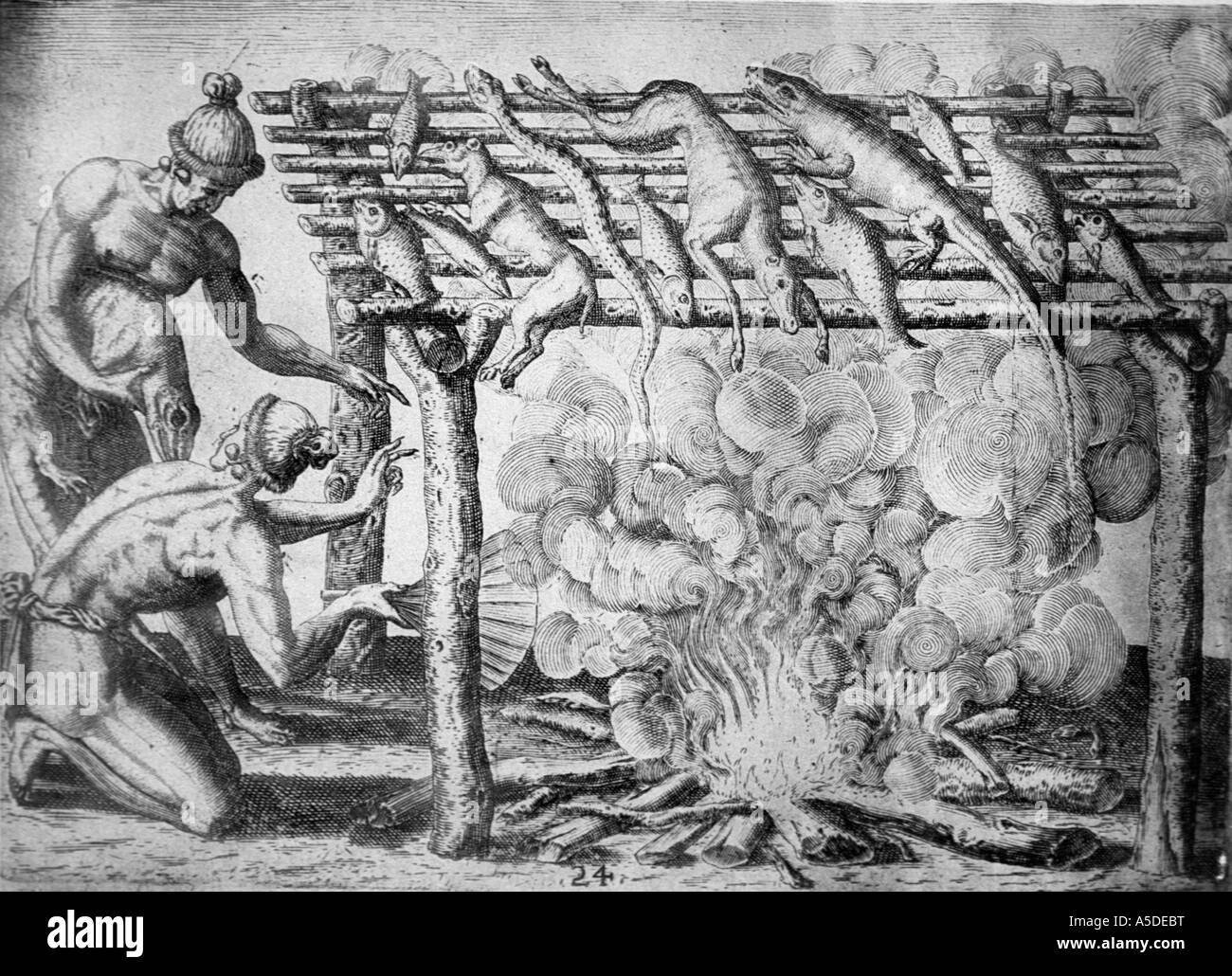 Historischen Gravur Stockfoto