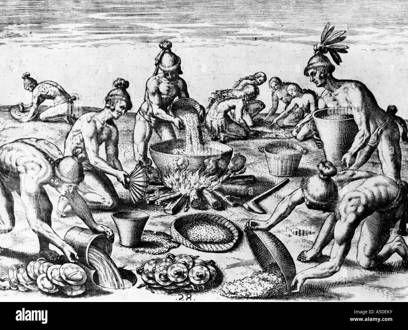 Historischen Gravur Stockfoto