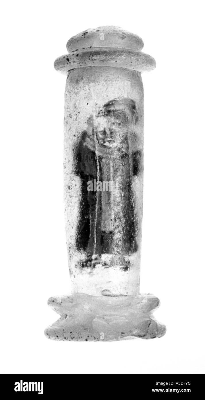 Sechzehnten Jahrhundert Bergkristall Reliquiar Anhänger Stockfoto