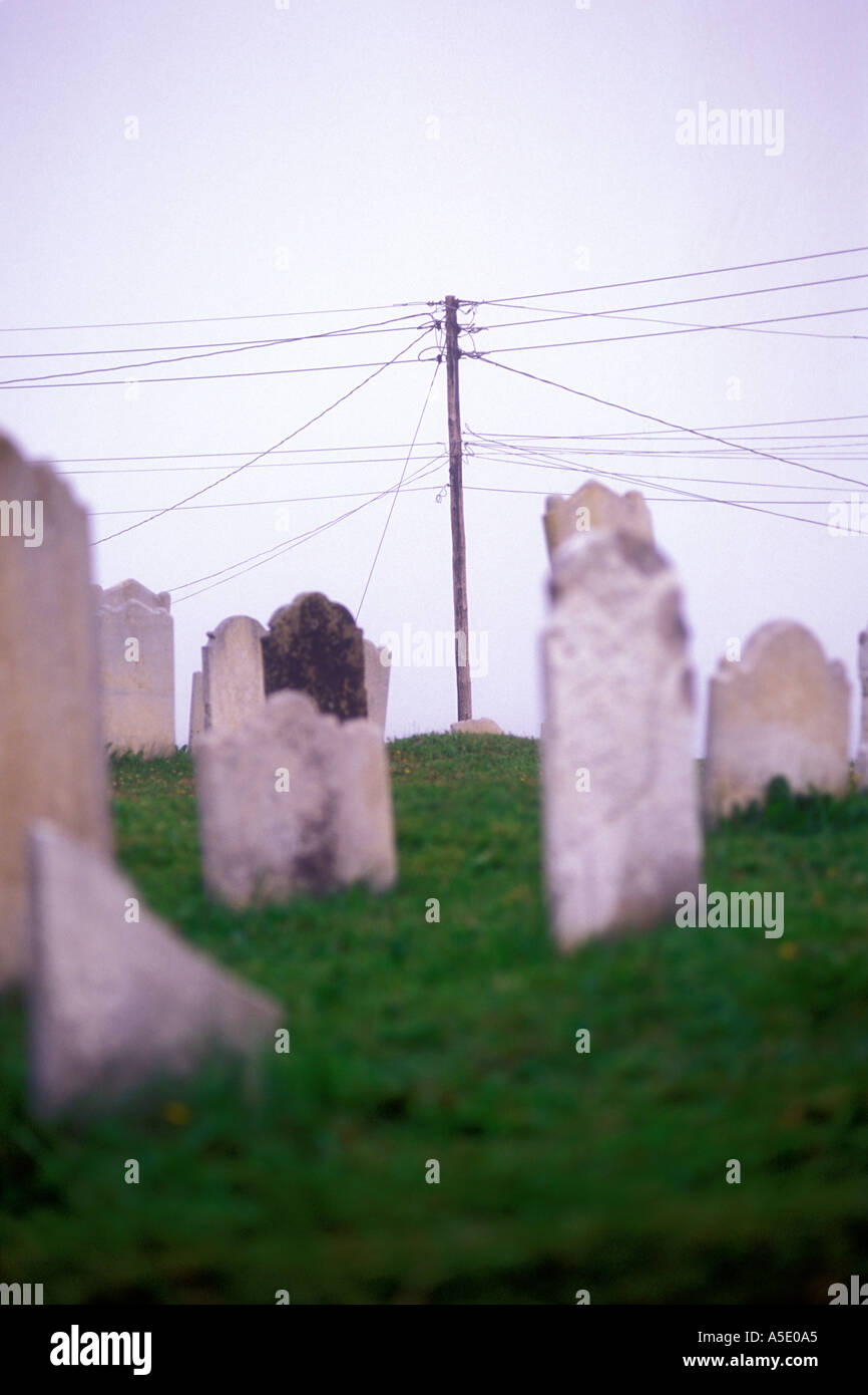 Friedhof in der Stadt von Trinity Neufundland Kanada Stockfoto