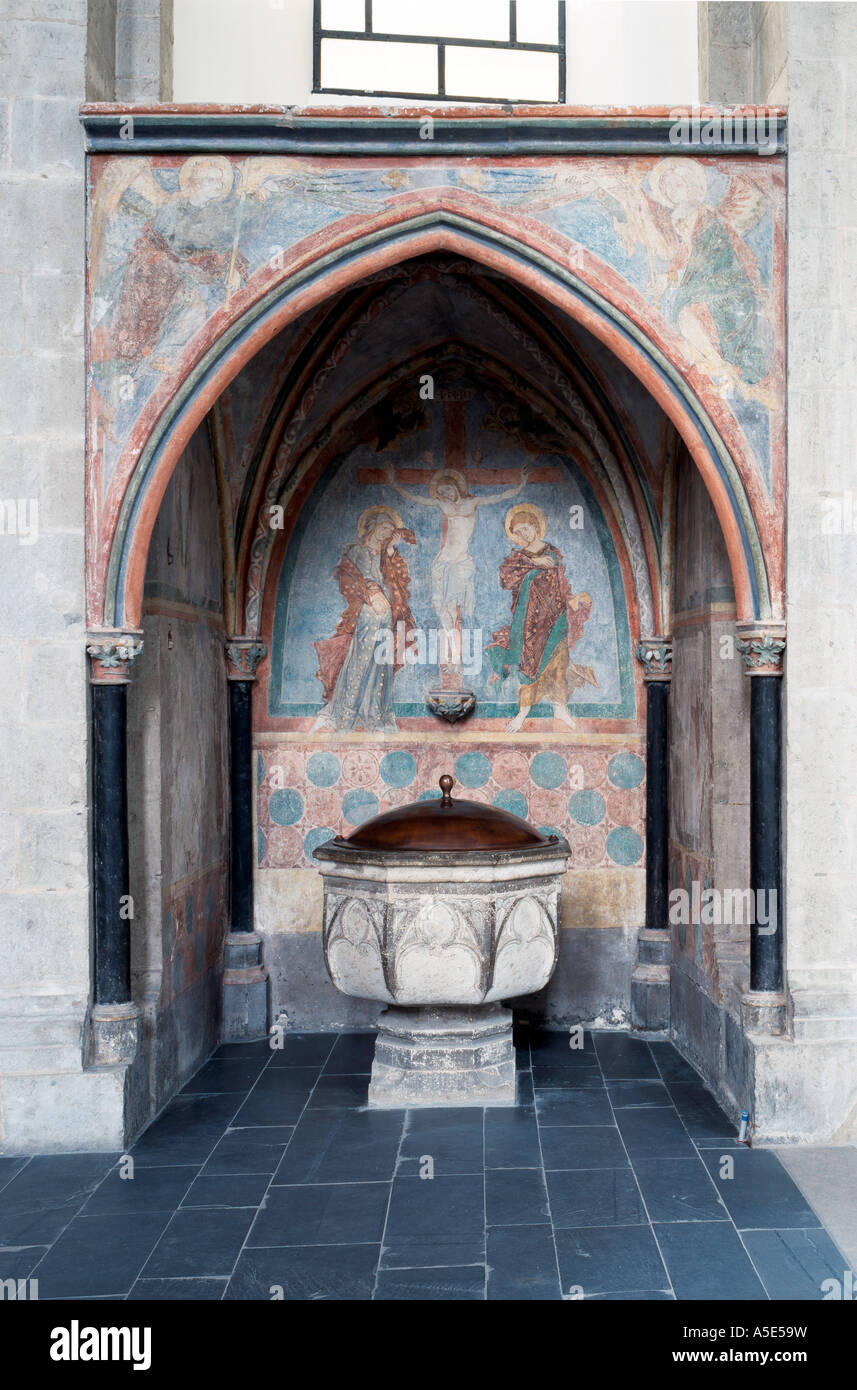Köln, St. Kunibert, Taufkapelle Stockfoto