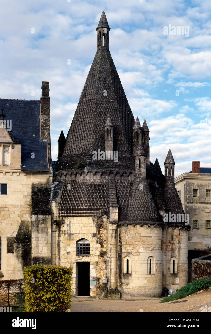 Fontevrault, Kloster, Romanische Küche Stockfoto