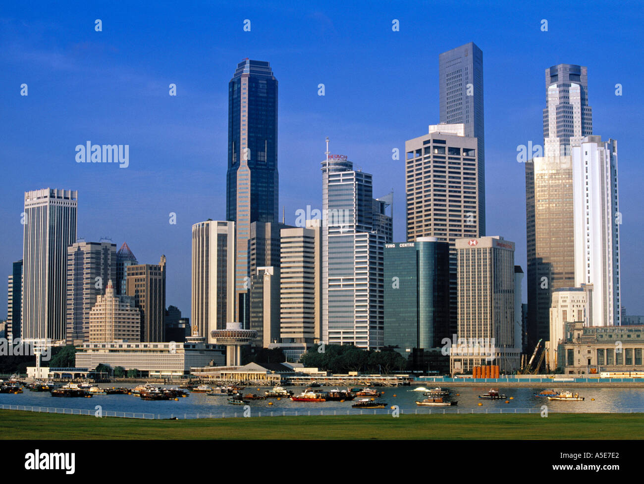 Geschäftsbezirk Singapur Stockfoto