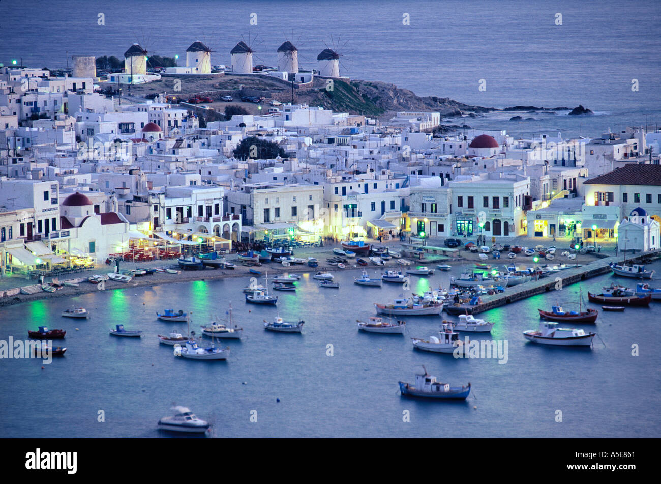 Mykonos-Stadt Mykonos Griechenland Stockfoto, Bild: 387169 ...
