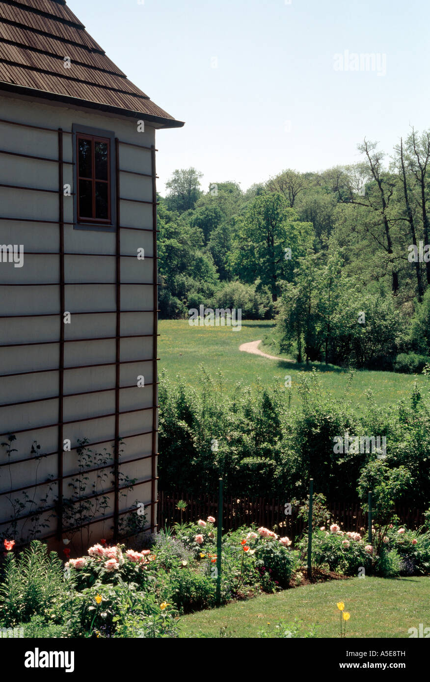 Weimar, Park einer der Ilm, Goethes Gartenhaus Stockfoto