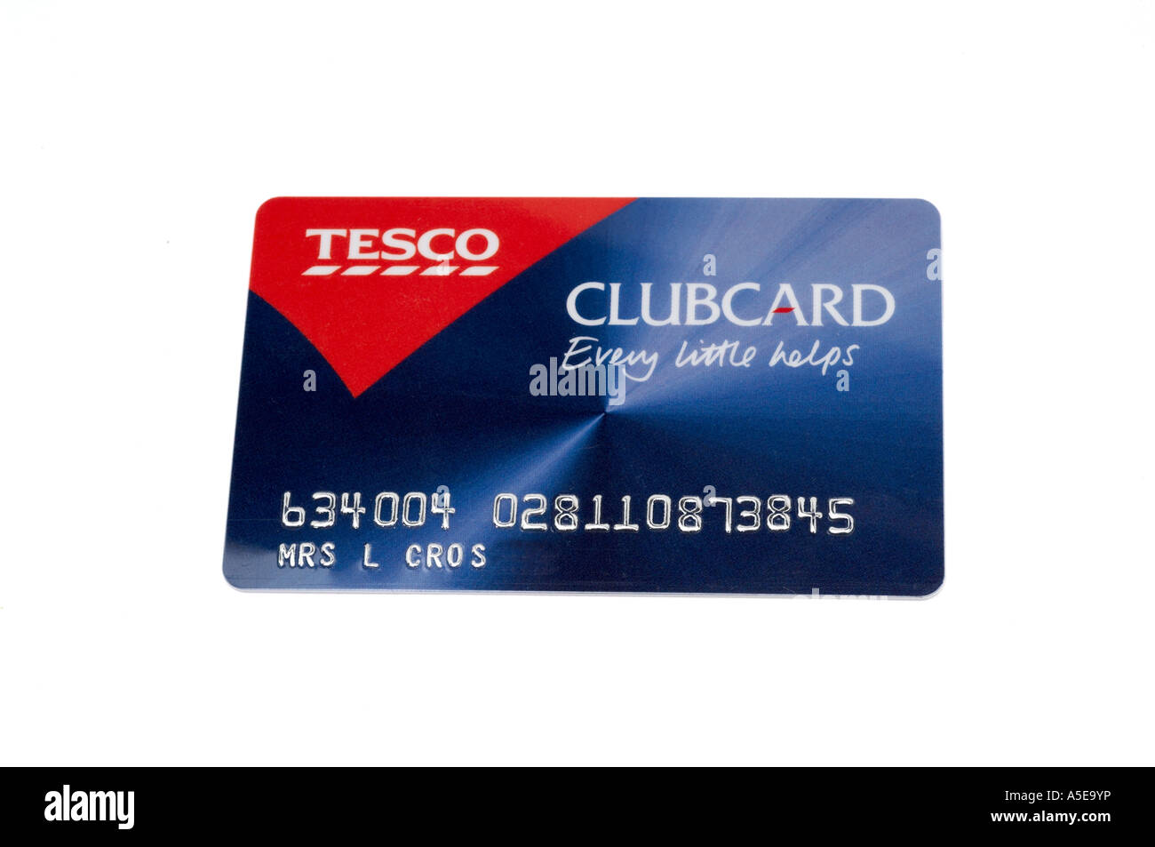 Tesco Club Karte Kundenkarten Stockfoto