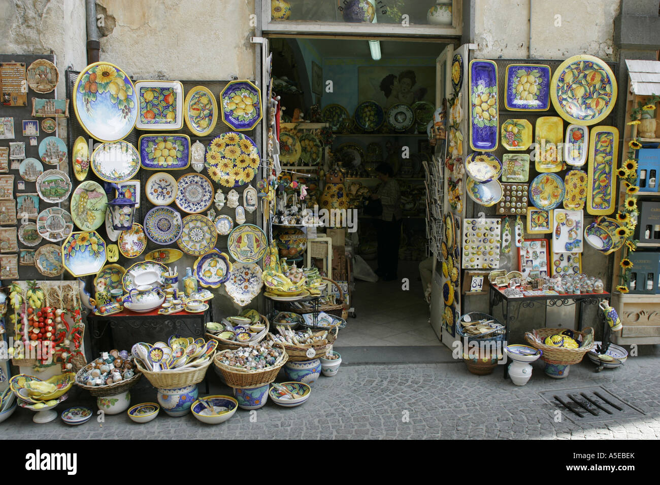 Straßenszene Orvieto Italien 2005 Stockfoto