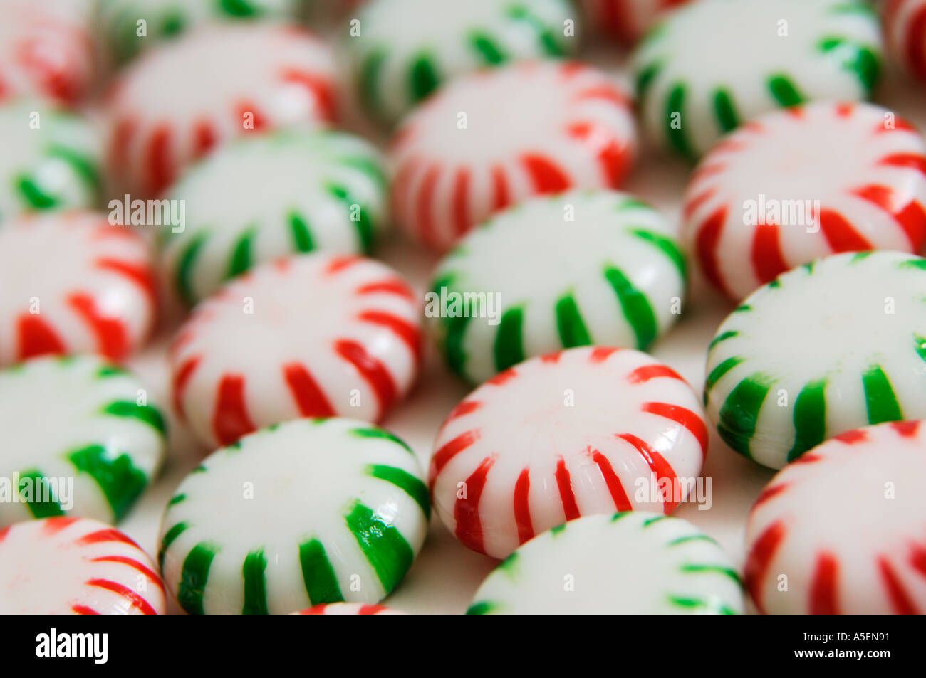 Peppermint Candy Muster Stockfoto