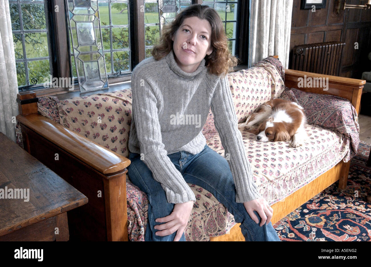 Sigrid Rausing Gründer des Sigrid Rausing Trust an ihrem Wadhurst Sussex nach Hause Stockfoto