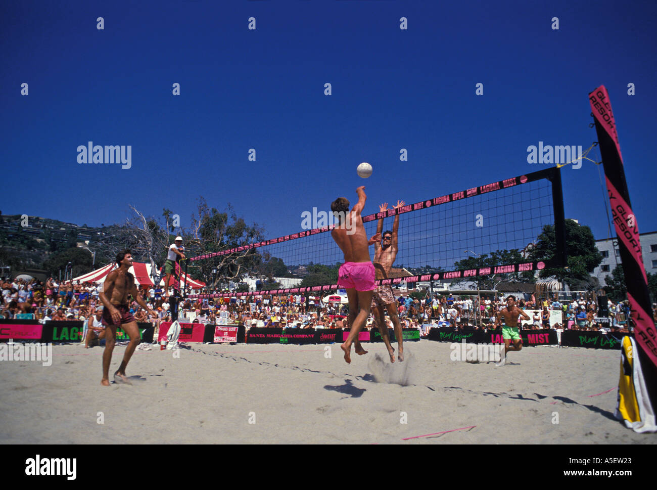 Beach-Volleyball Laguna Kalifornien USA Stockfoto