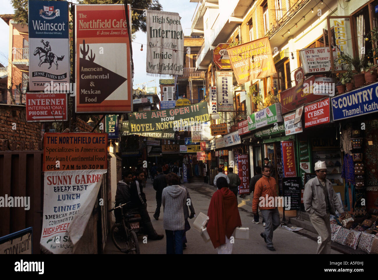 Busy street scene, Kathmandu, Nepal Stockfoto
