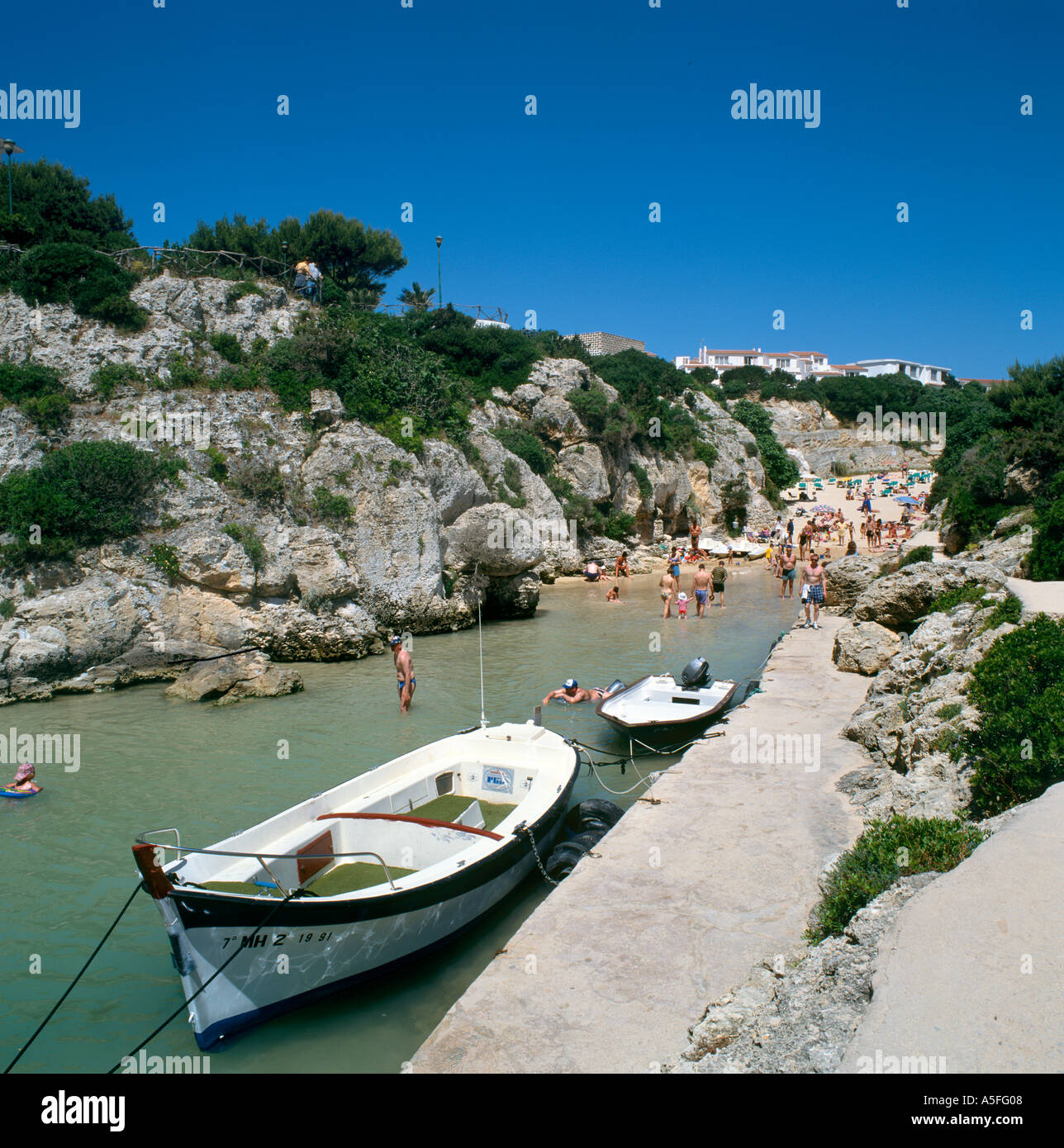 Cala ' n Forcat, Menorca, Balearen, Spanien Stockfoto