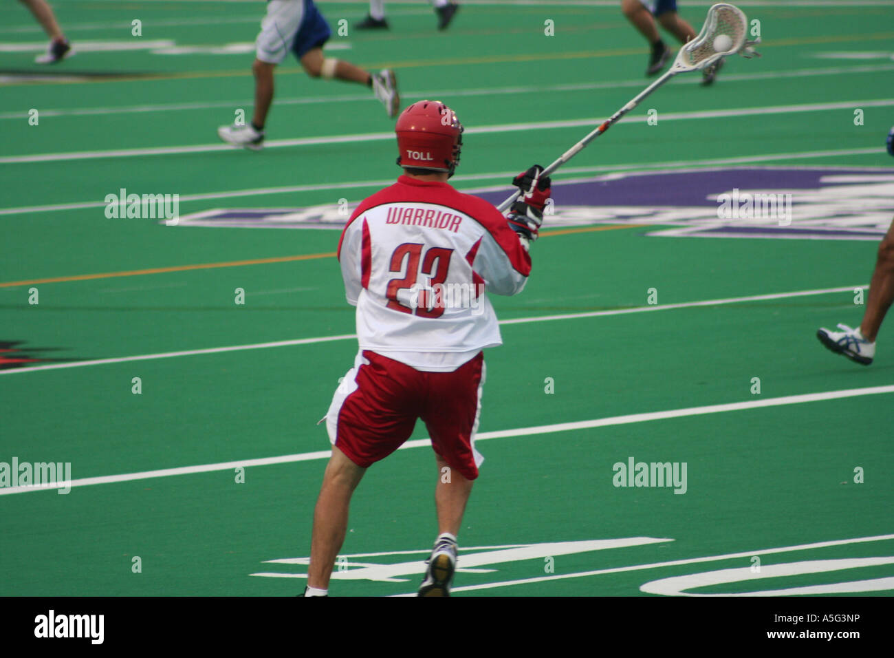 Team Kanada Vs Team Japan bei Lacrosse-Weltmeisterschaft 2006 Stockfoto