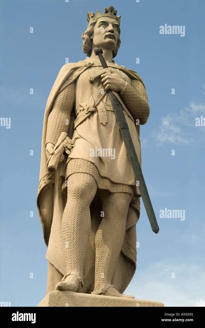 Statue von Robert der Bruce Rothwesten Dumfrieshire Scotland UK Stockfoto