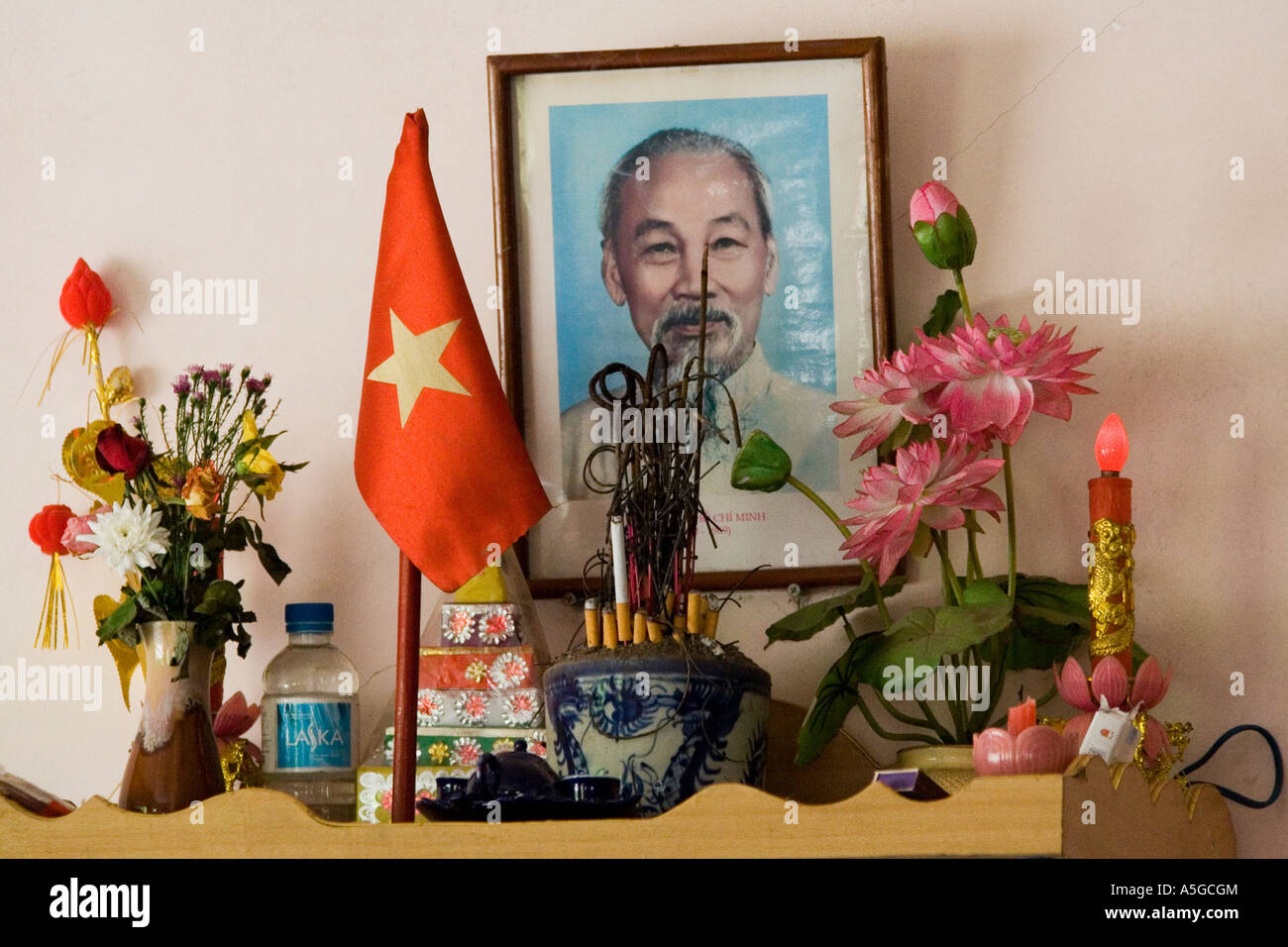 Ho Chi Minh Schrein Catba Insel Halong Bucht Vietnam Stockfoto