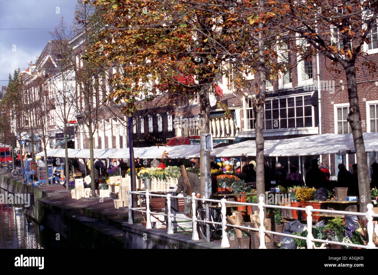 Delft, Donnerstagsmarkt Stockfoto