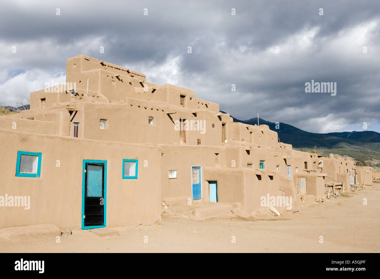 Taos Pueblo im Norden von New Mexico Stockfoto