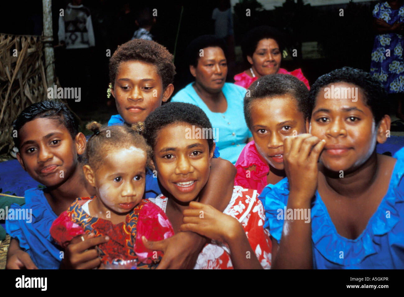 Kinder der Yasawa Inseln, Fidschi Stockfoto
