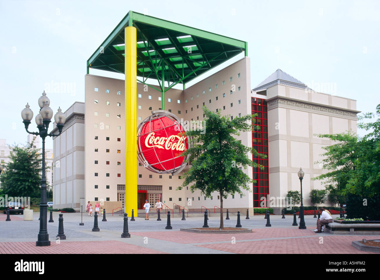 Das World of Coca Cola Zentrum Besucherzentrum am Underground Atlanta, Georgia, USA. Atlanta ist Coca-Cola Hauptsitz Stockfoto