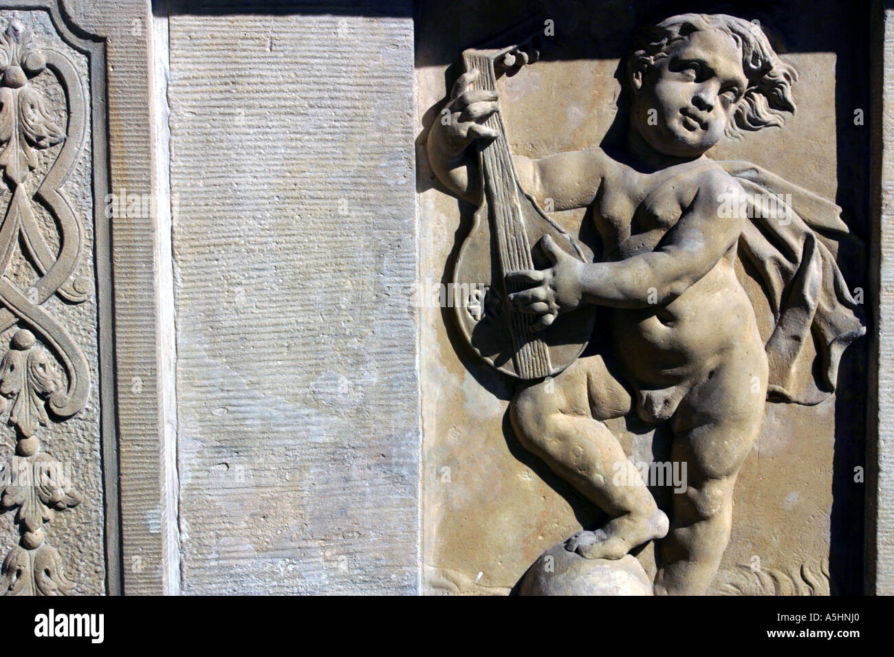 Eine Skulptur in der alten Stadt Danzig, Polen Stockfoto