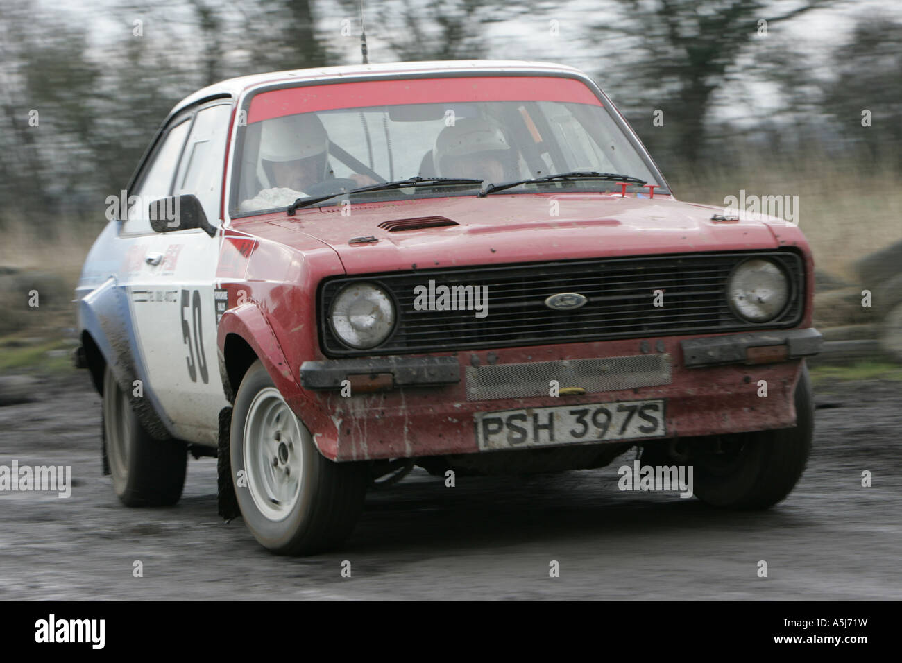 Eine Rallye Ford Escort Stockfoto