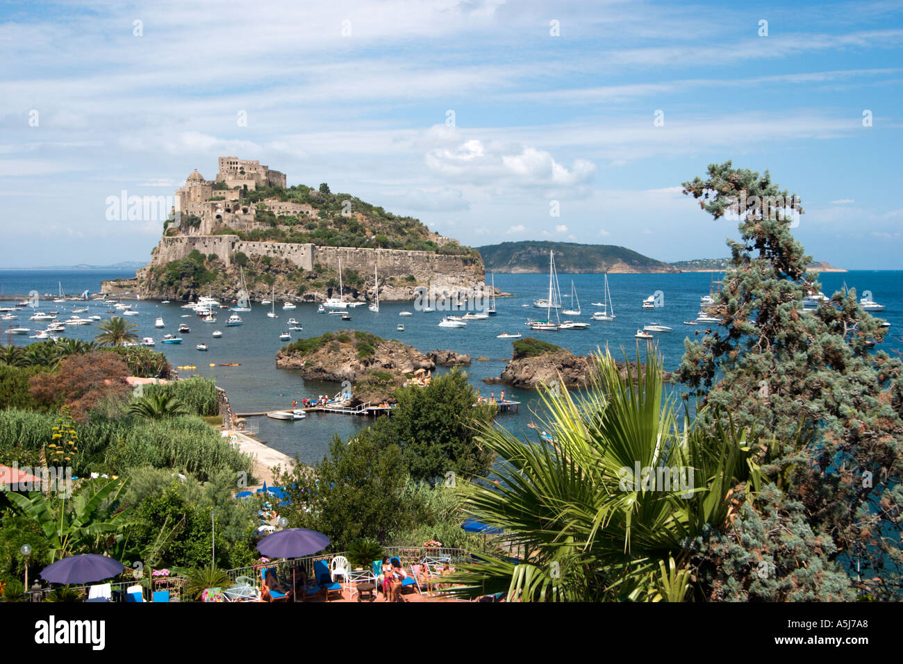 Castello Aragonese, Ischia Ponte, Ischia, Italien Stockfoto