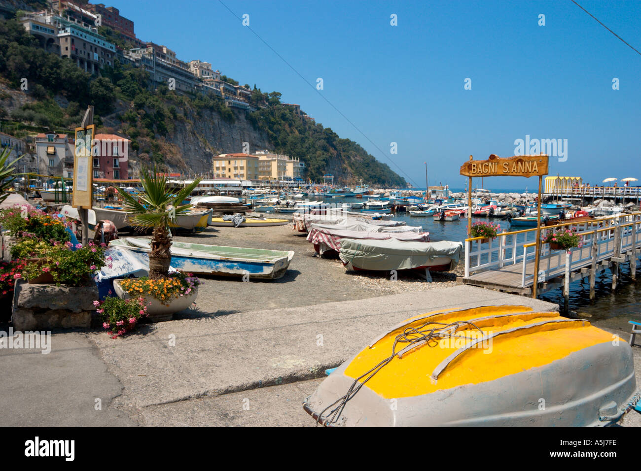 Marina Grande, Sorrento, neapolitanische Riviera, Italien Stockfoto