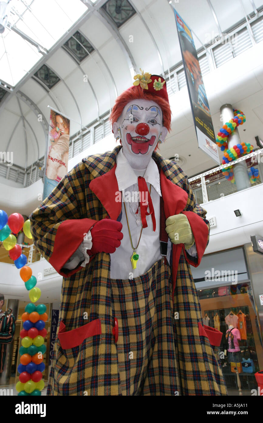 Bei einem Kinderfest Clown Stockfoto