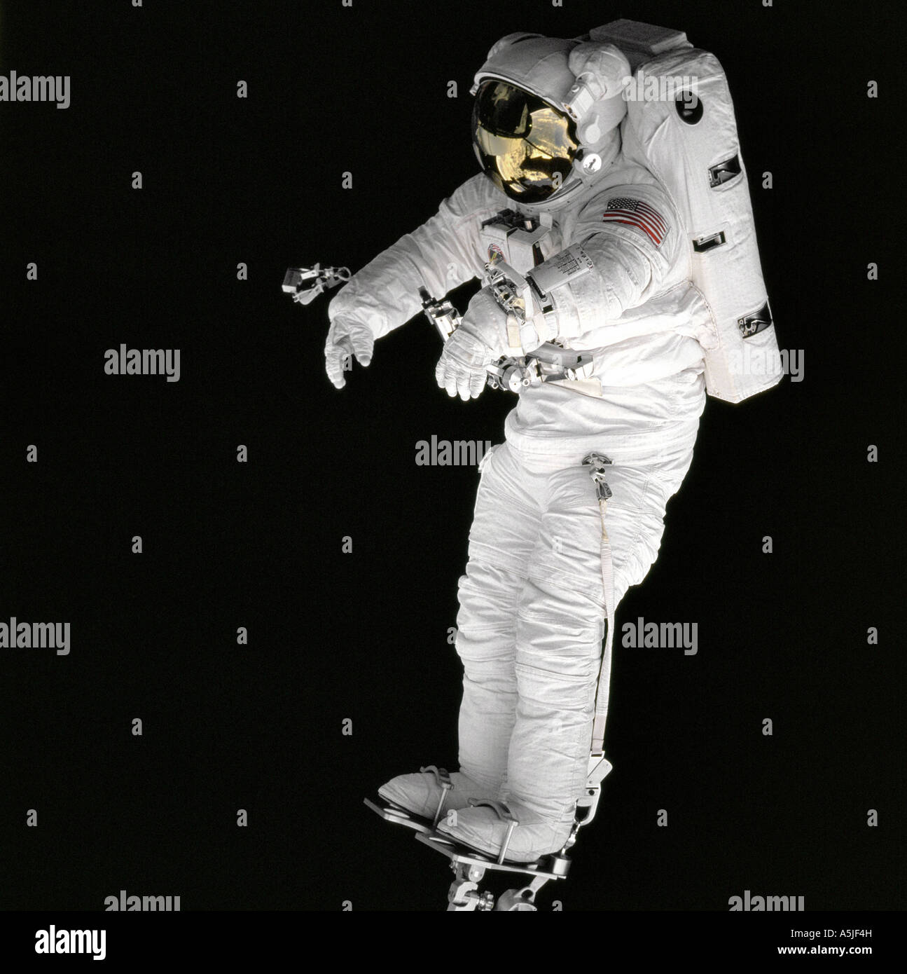 Astronaut im all Stockfoto