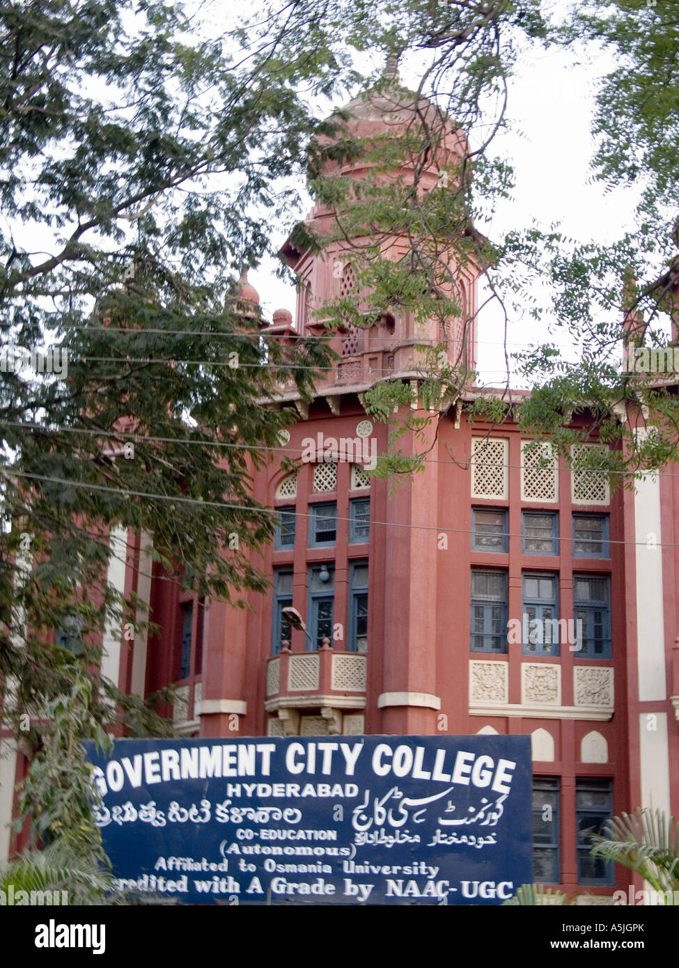 MGM102868 Regierung City College Gebäude Hyderabad Andhra Pradesh, Indien Stockfoto