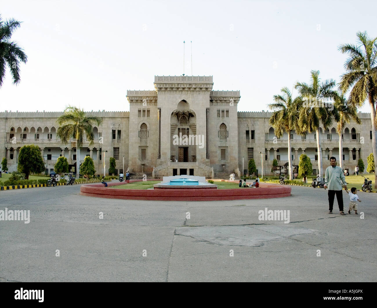 Osmania University Gebäude Hyderabad Andhra Pradesh Indien Stockfoto