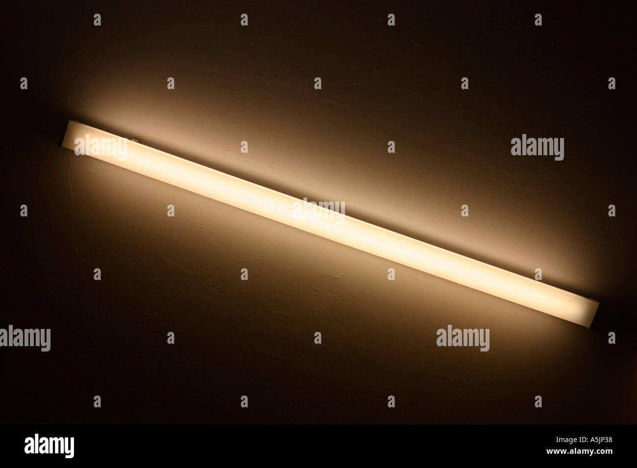 Fluoreszierenden Licht-Streifen Stockfoto